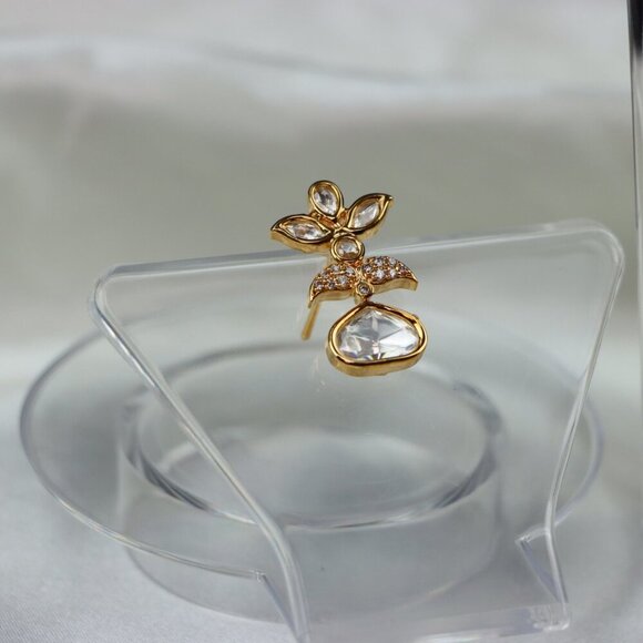 Graceful Brass Kundan Necklace & Earrings Set, JP43 - Picture 8 of 12